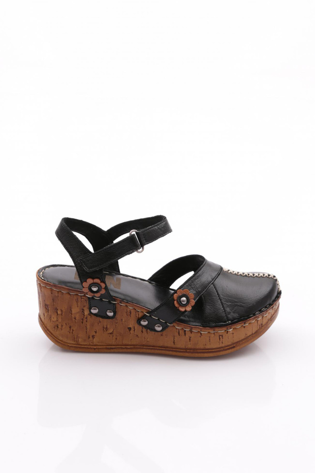 217-2064 Kadin Mega Kalin Taban Sandalet - 1