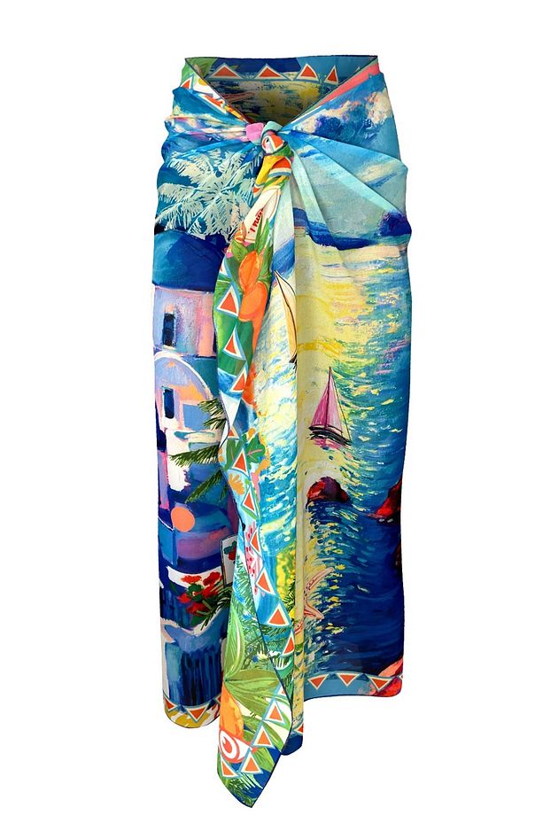 Shelly şifon Santorini pareo (150*100 cm) - 5