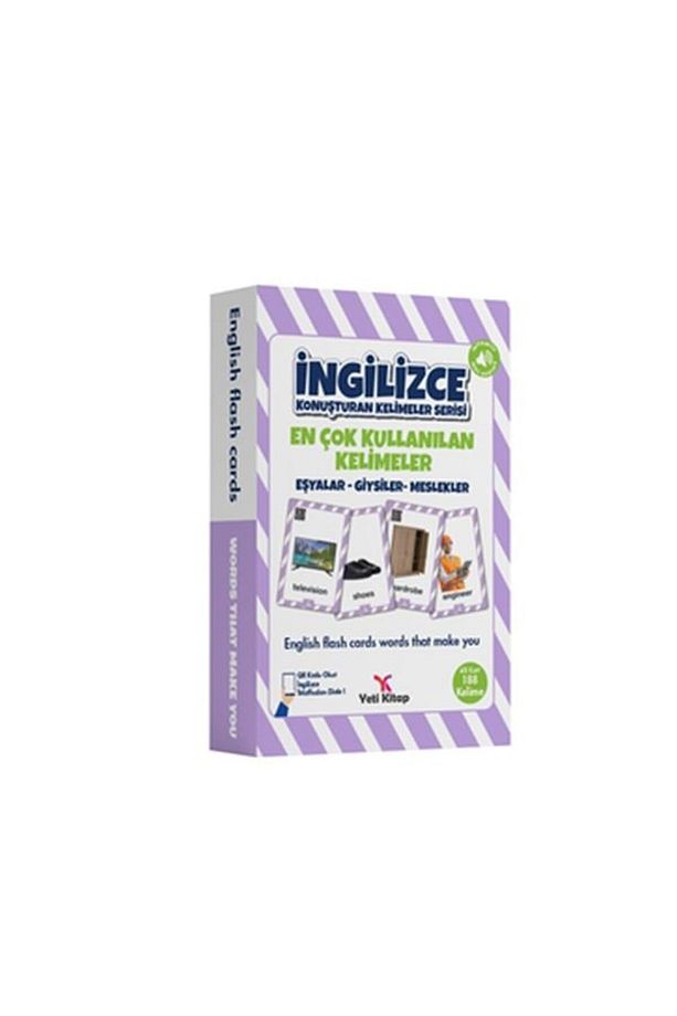 İngilizce Kelime Kartları EşyalarGiysilerMeslekler - 1