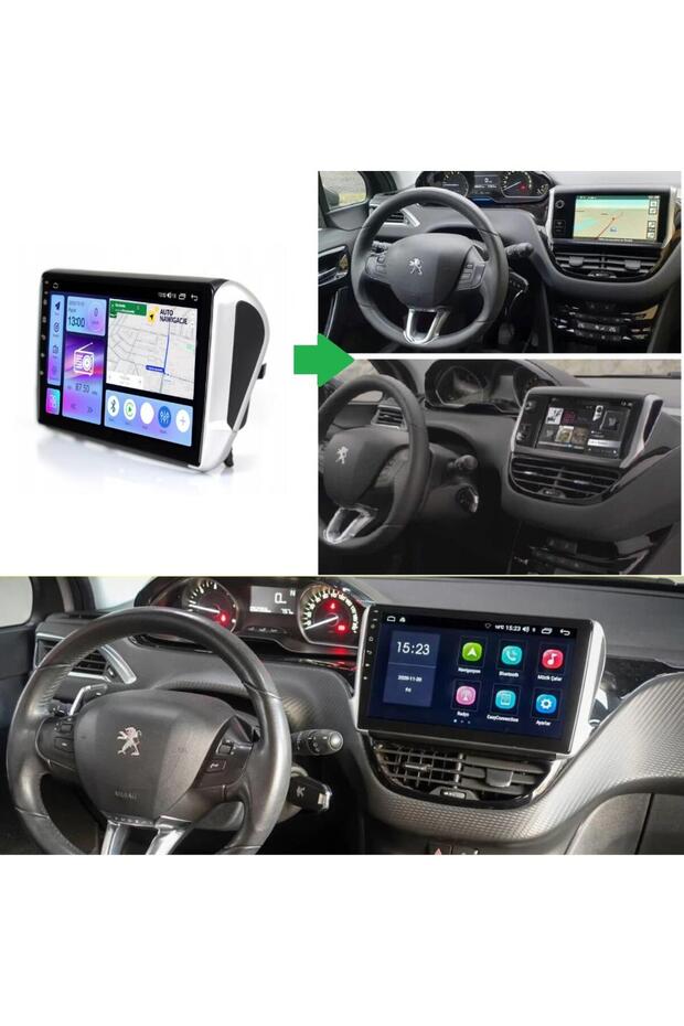Peugeot 208-2008 Android Multimedya Sistemi 4-64 For-X (2013-2019) - 1