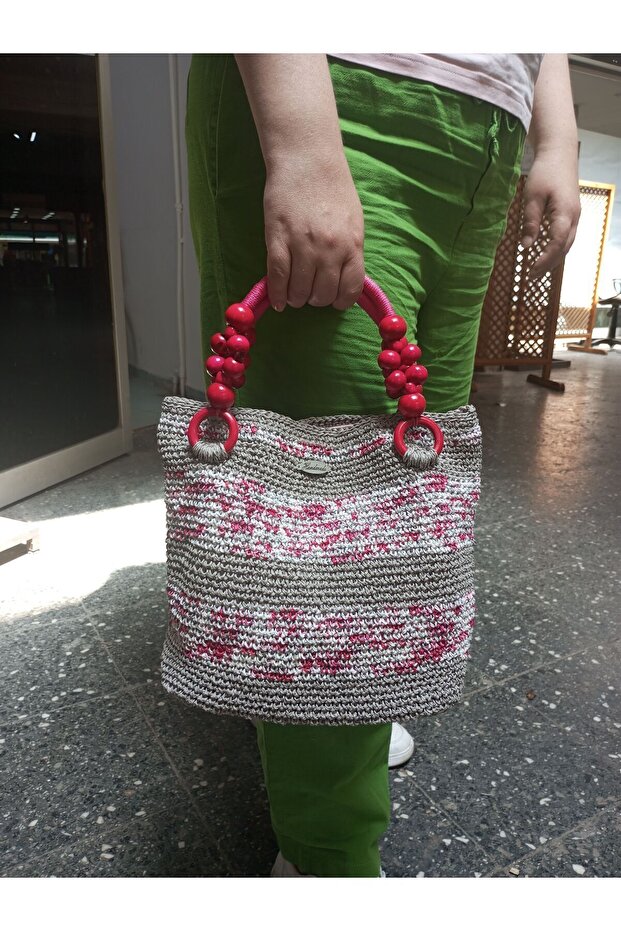 Kağıt Ip Örgü Çanta - 1