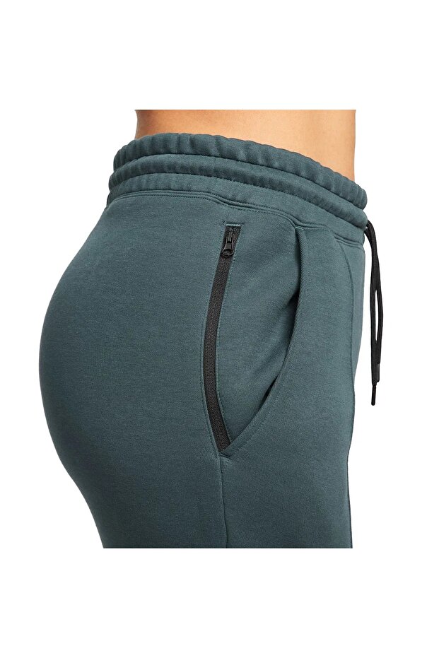 Odzież sportowa Tech Fleece Standard Fit Mid Rise Jogger Damskie spodnie dresowe ciemnozielone - 6
