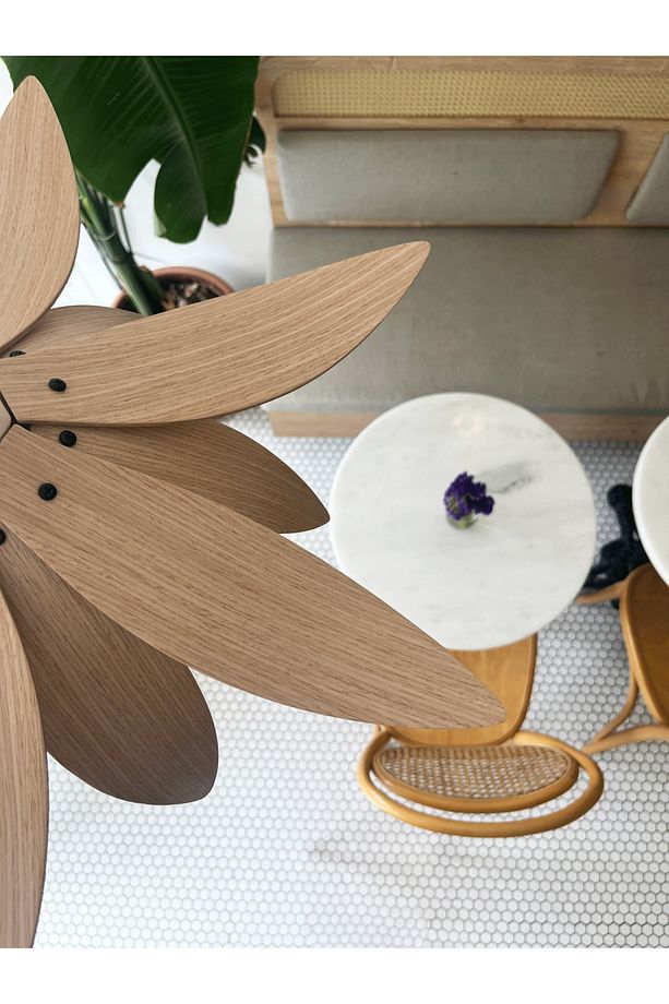 Lotus Avize – Ahşap Modern ve Minimal Tasarım Avize, İskandinav Salon ve Oturma Odası Aydınlatması - 6