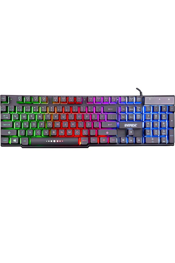 Kb-x88 Q Usb Gökkuşağı Aydınlatmalı Gaming Klavye - 2