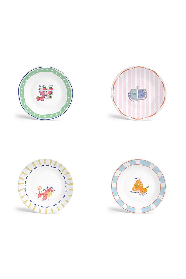 Bon App Collection 4’lü Tatlı Tabağı / Kutulu - 1