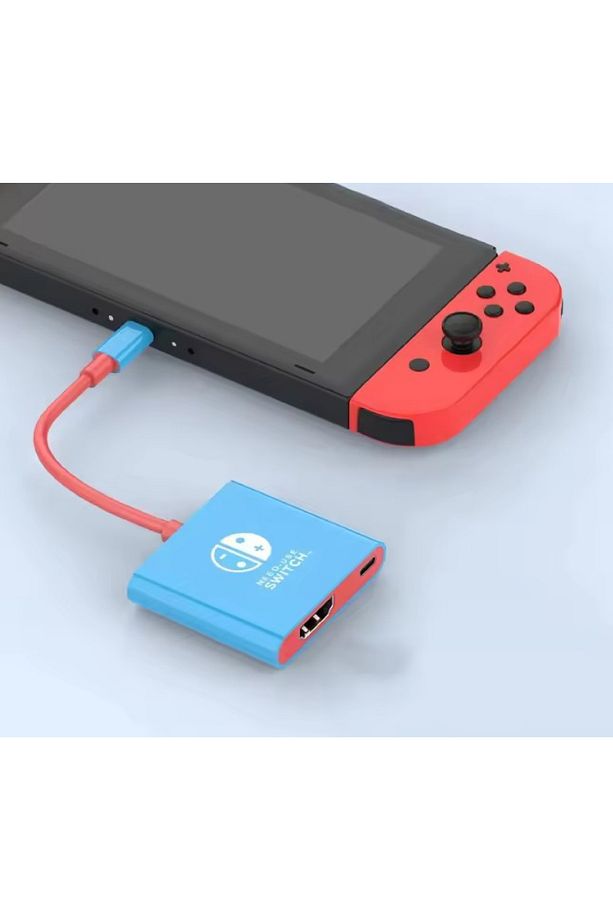 2'si 1 arada USB-C /Type-C - HDMI + USB-C /Video Dönüştürücü Switch Steam için Bağlantı İstasyonu - 6
