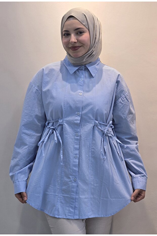 Kadın - Keten gömlek - 3