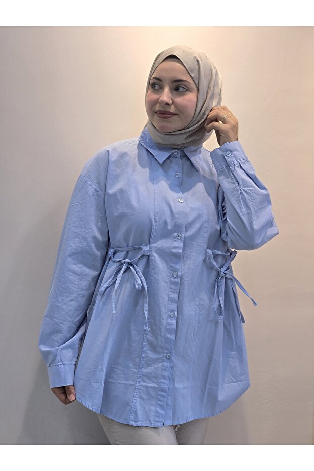 Kadın - Keten gömlek - 2