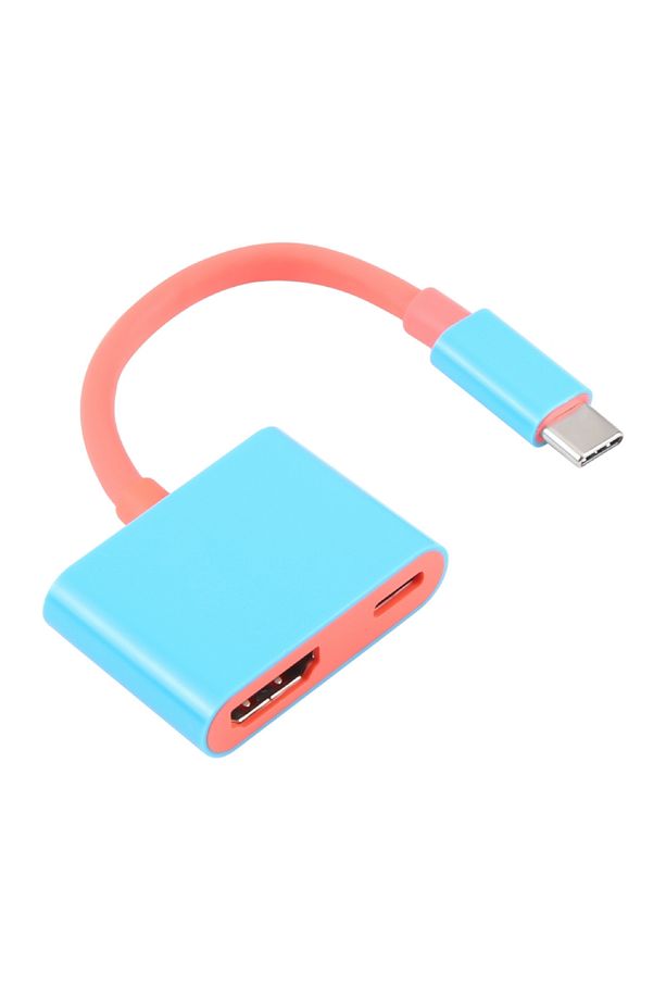 2'si 1 arada USB-C /Type-C - HDMI + USB-C /Video Dönüştürücü Switch Steam için Bağlantı İstasyonu - 2