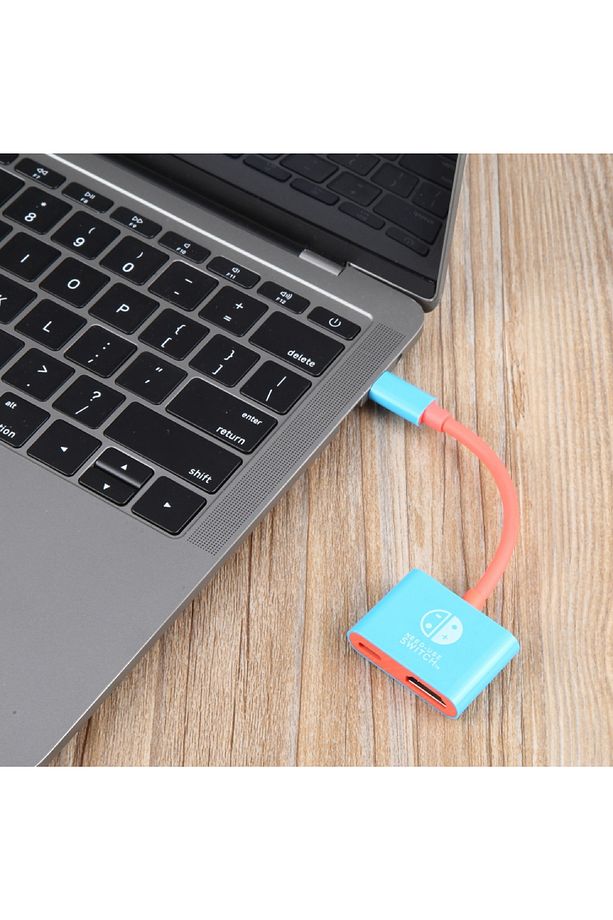 2'si 1 arada USB-C /Type-C - HDMI + USB-C /Video Dönüştürücü Switch Steam için Bağlantı İstasyonu - 7
