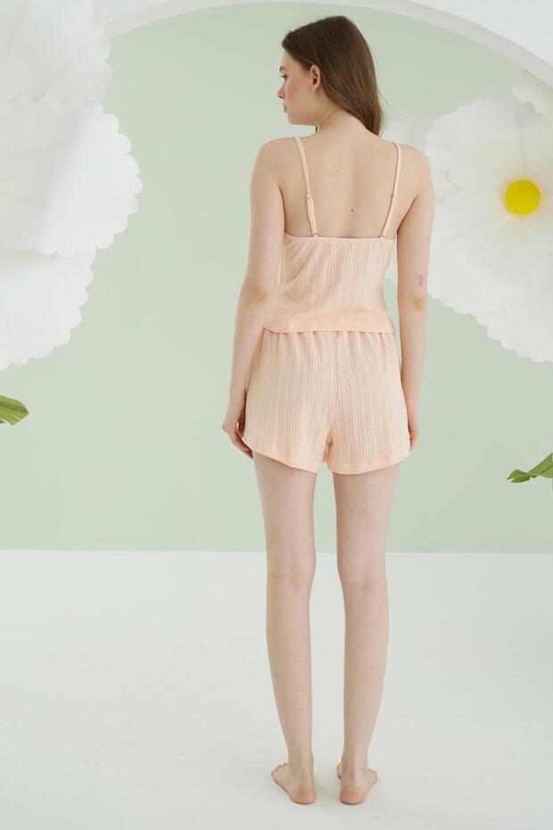 Kadın Askılı Şort Takım - 2