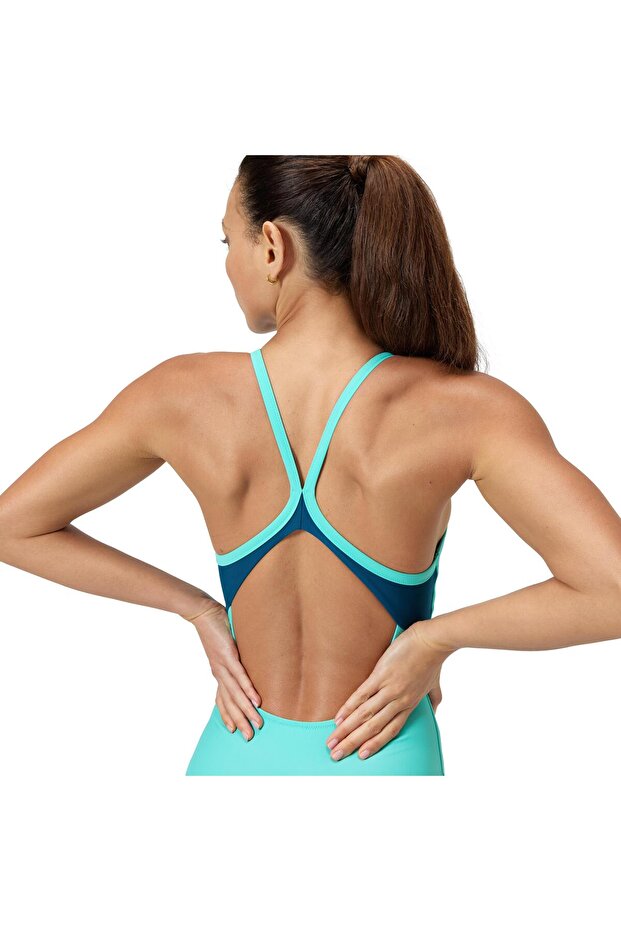 Solid Racerback Kadın Yüzücü Mayosu - 5