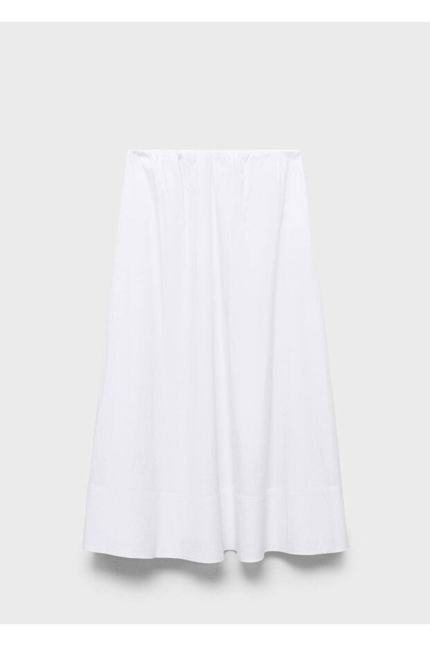 Evaze pamuklu etek - 3