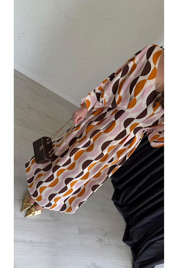 Monga Elbise Krem - 2