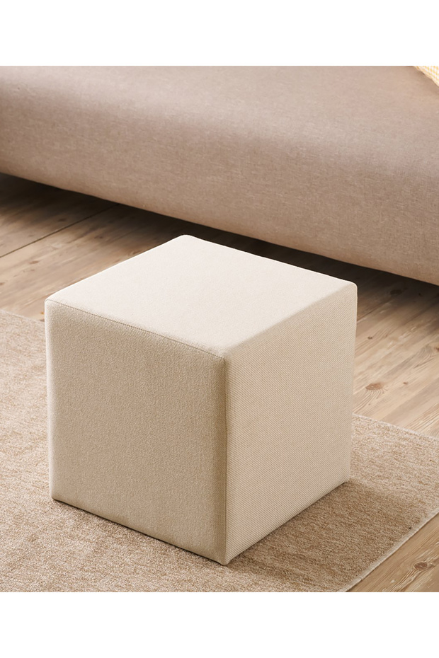 Asons Puf - Krem - 2