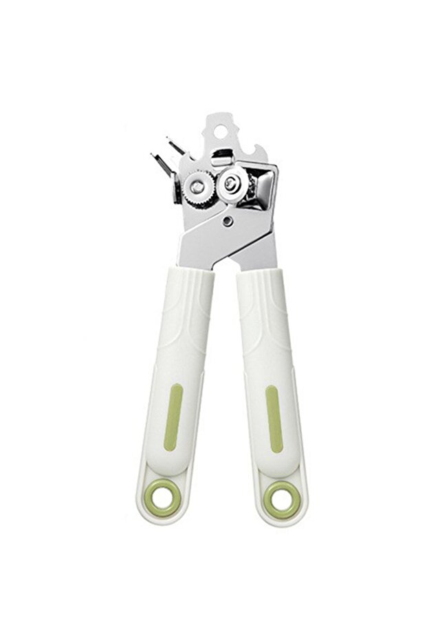 Can Opener, Flippy, Easy to Use, Non-slip Handle, 21.5 x 4.7 cm White - 1
