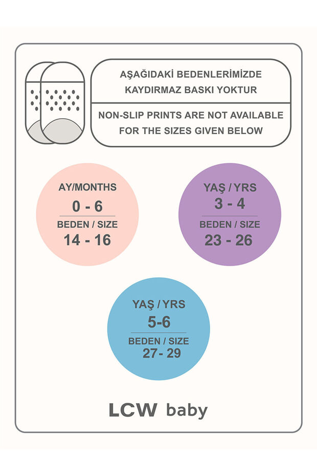 Erkek Bebek Patik Çorap 5'li - 2