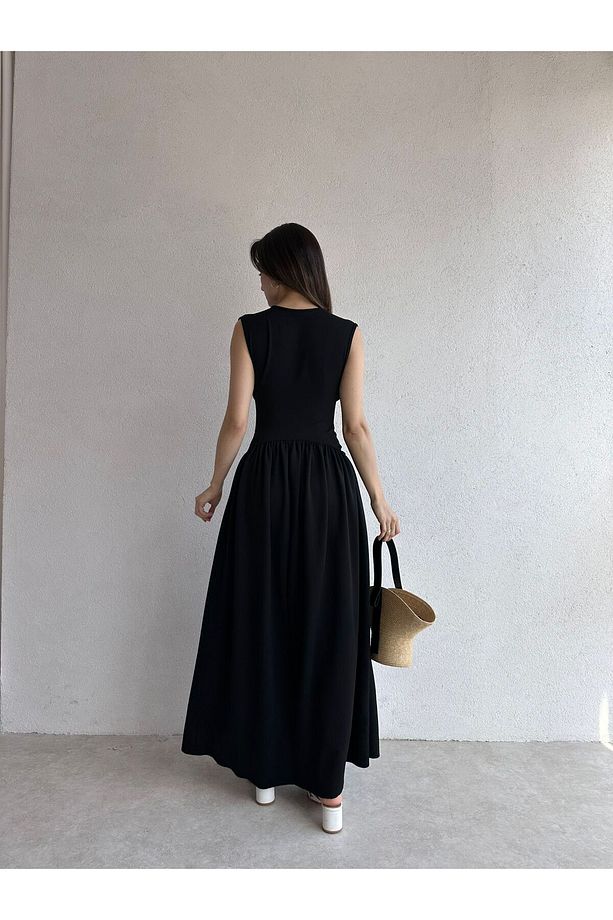 EGERTON Maxi Elbise 3845 - Siyah - 3