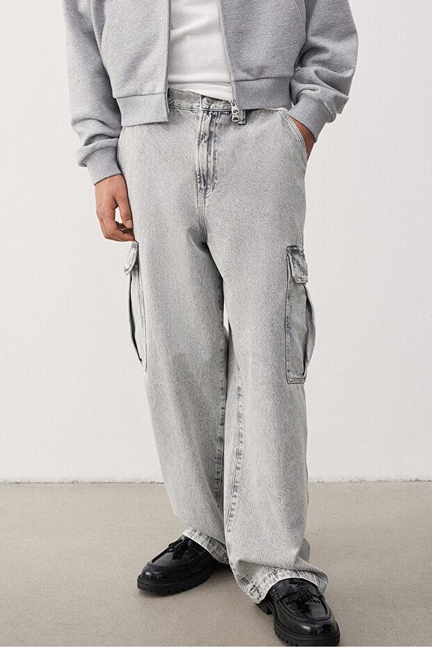 Loose Cargo Jeans - 3