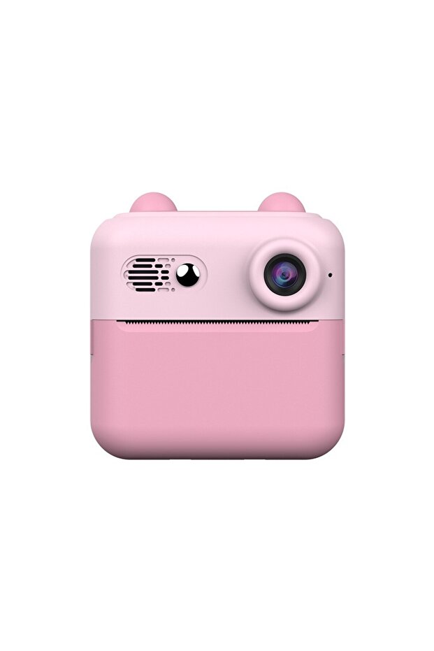 Instant Camera, Flippy, Black and White Printing, USB-C Cable, Bluetooth, iOS/Android, Pink - 1