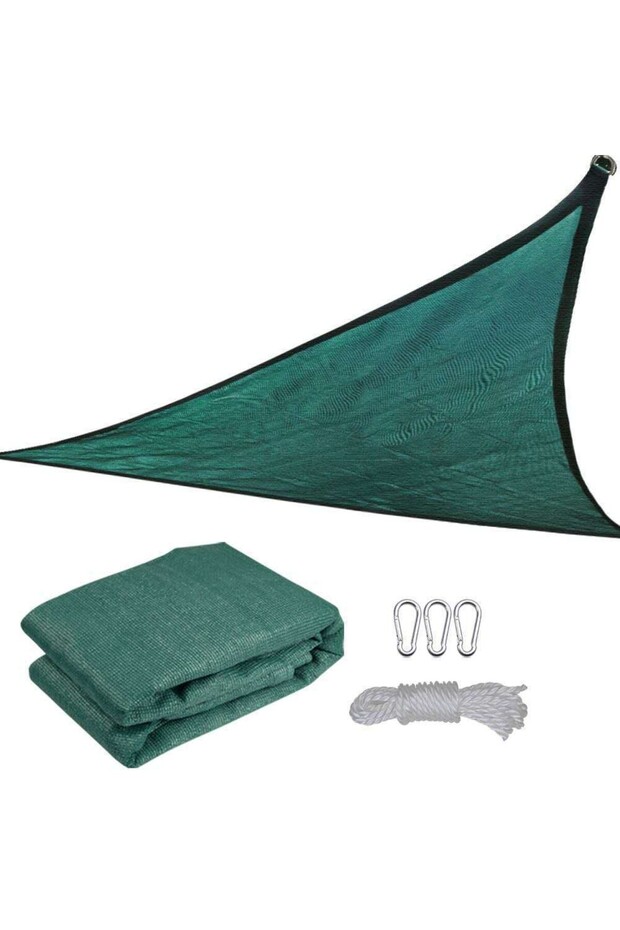 Triangular Sun Sail Canopy 3x3x3 m Green