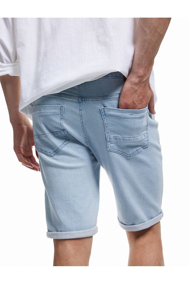 Kot Şort Slim Fit Cep Detaylı Pamuklu - 3