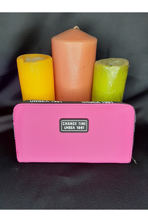 Women's Zippered Card Holder Wallet with Phone Compartment - Wide