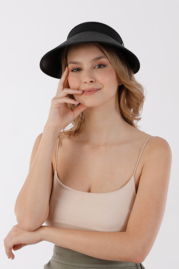 قبعة من القش قابلة للتعديل مع حافة - 2