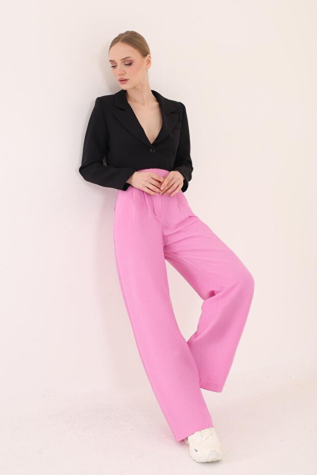 Crop Blazer Ceket- Siyah - 5