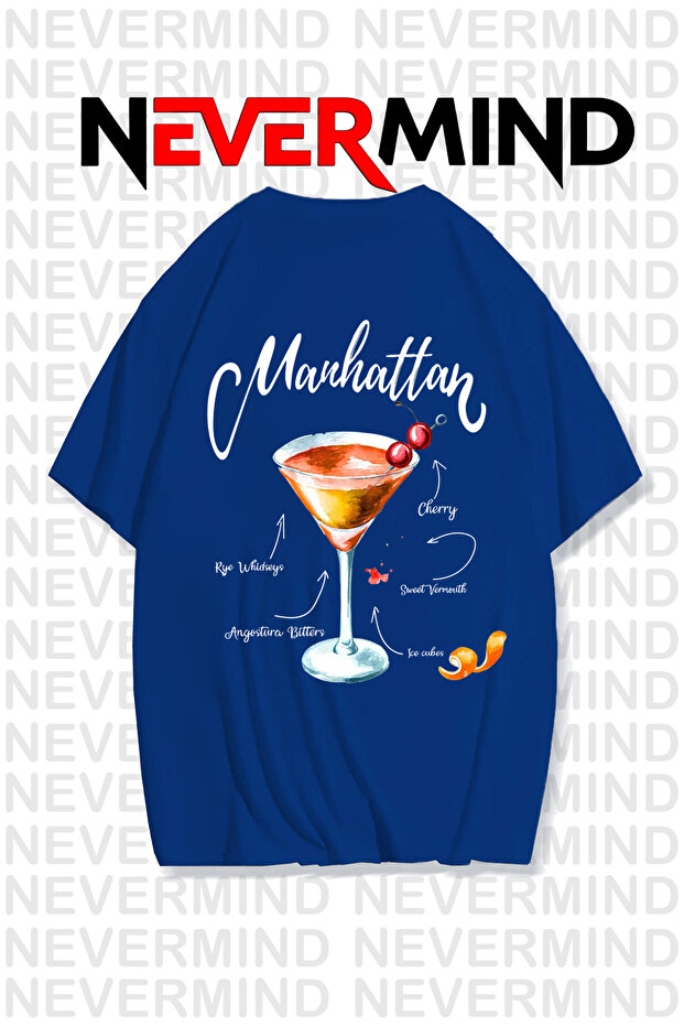 Unisex Manhattan Cocktail Oversize T-Shirt