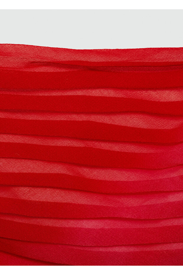 Drape straplez bluz - 7