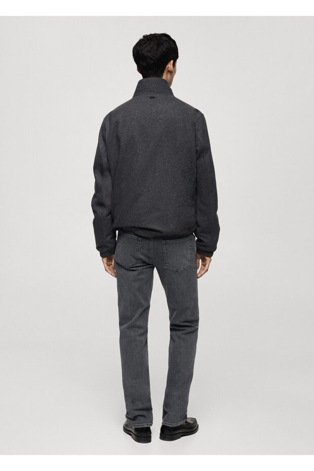 Anthrazitfarbene Herrenjacke 77005967 - 9