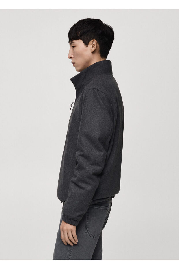 Anthrazitfarbene Herrenjacke 77005967 - 7