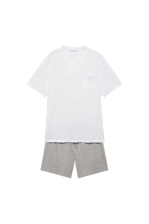 Λευκό Σετ Ανδρικές Πιτζάμες 77050592 - 6