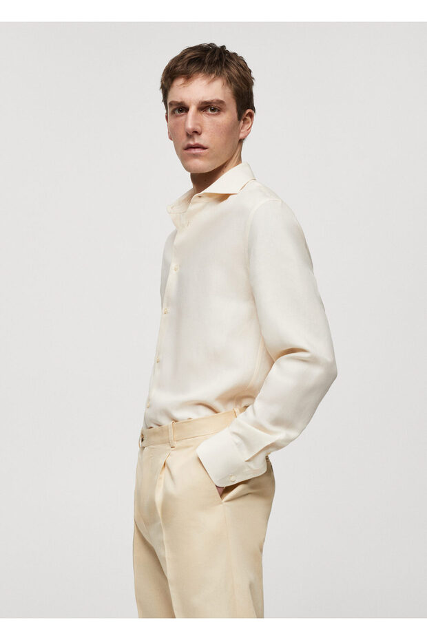 Bej Erkek Gömlek 67077907 - 4