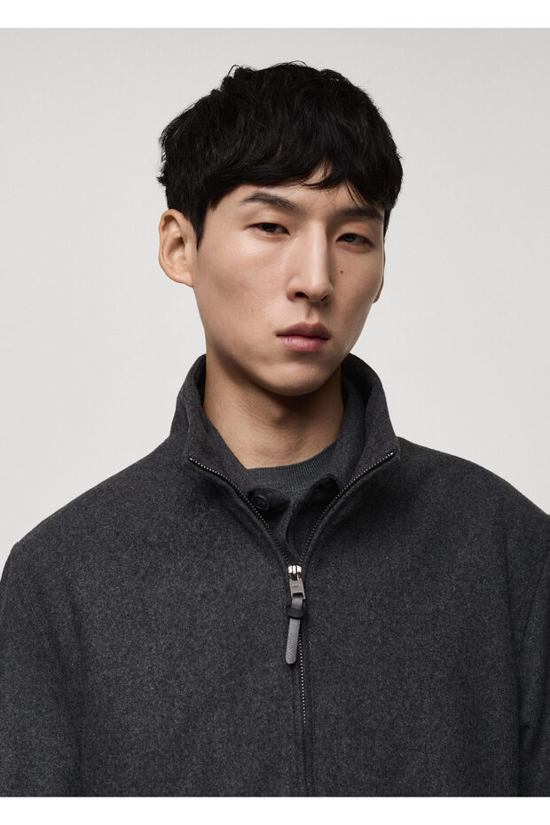 Anthrazitfarbene Herrenjacke 77005967 - 4