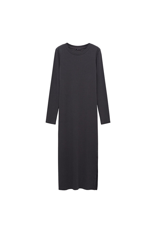 Anthrazitfarbenes Mädchenkleid 77024787 - 8