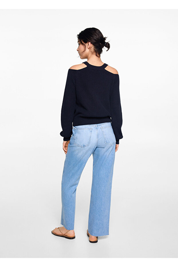Marineblauer Mädchenpullover 77023291 - 4
