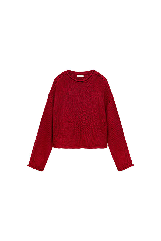 Roter Mädchenpullover 77055983 - 6