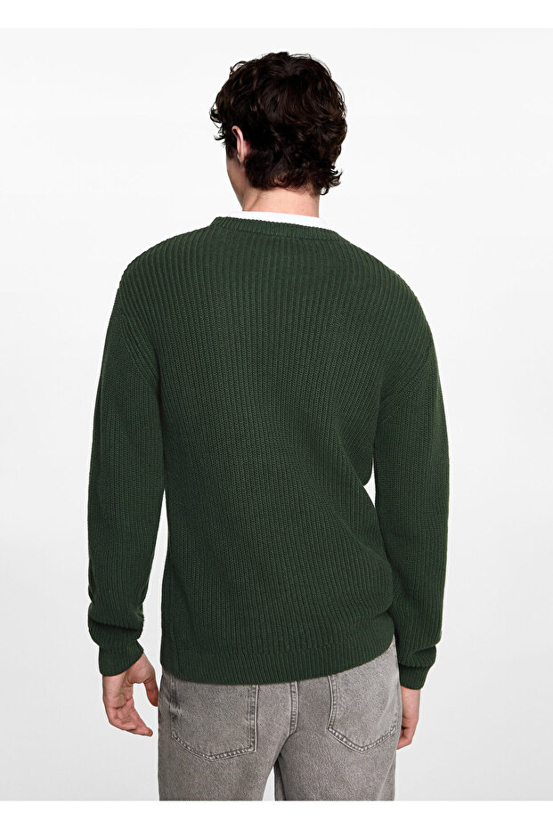 Pulover verde pentru băiat - 7