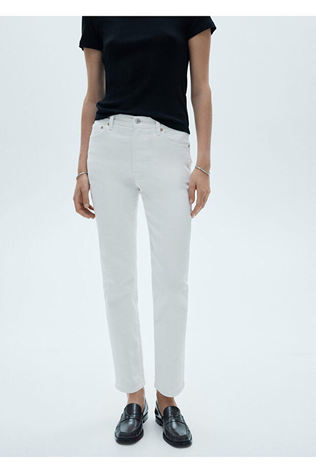 Beyaz Kadın Jeans 77040593 - 7