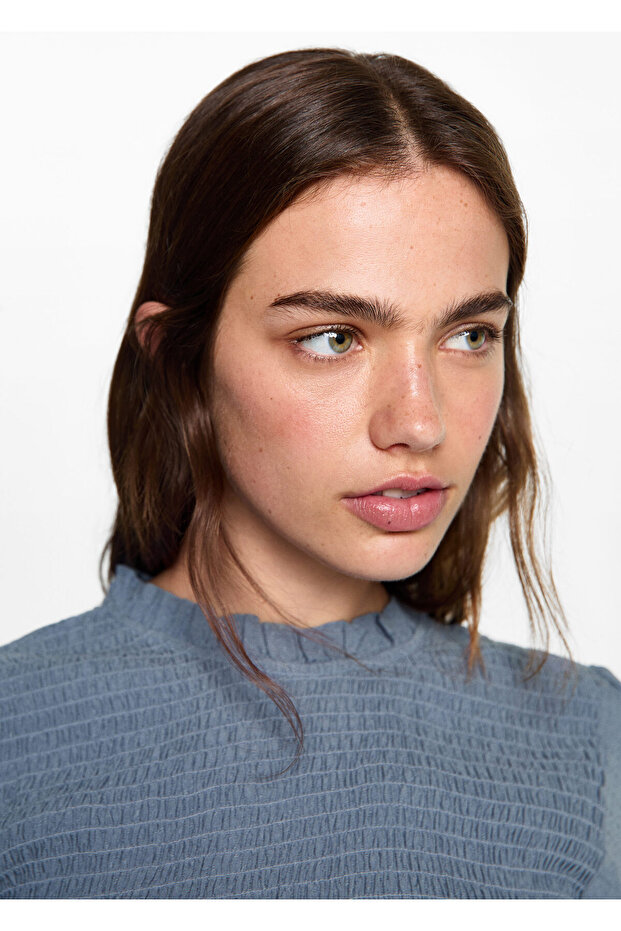 Plava bluza za devojčice 77044043 - 4