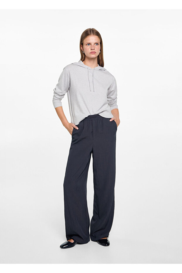 Grauer Mädchenpullover 77084785 - 2