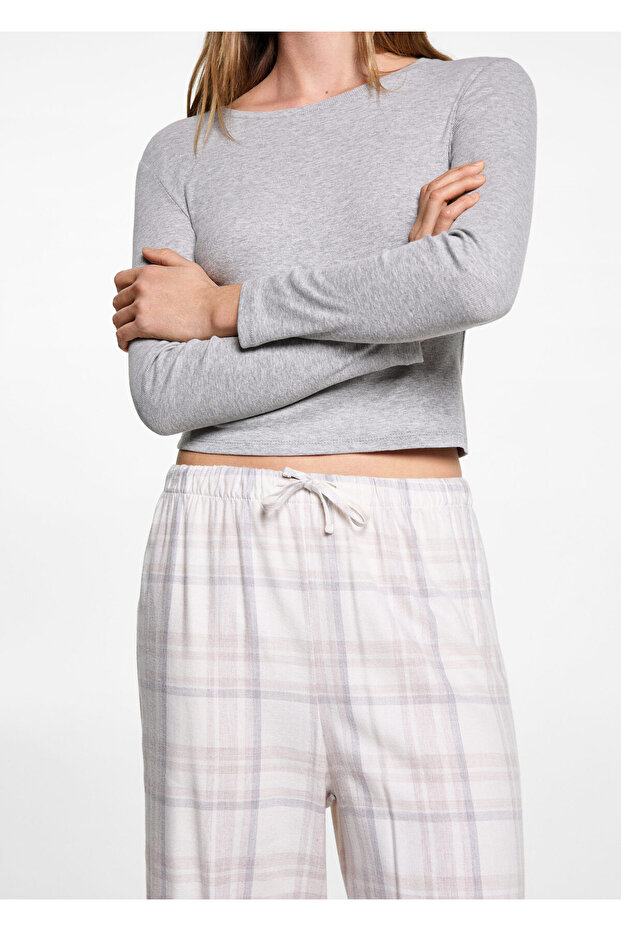 Beiges Mädchen-Pyjama-Set 77046728 - 6