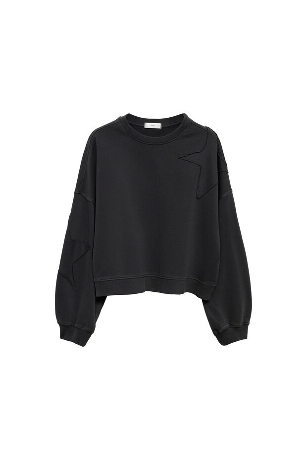 Anthrazitfarbenes Mädchen-Sweatshirt 77074046 - 6