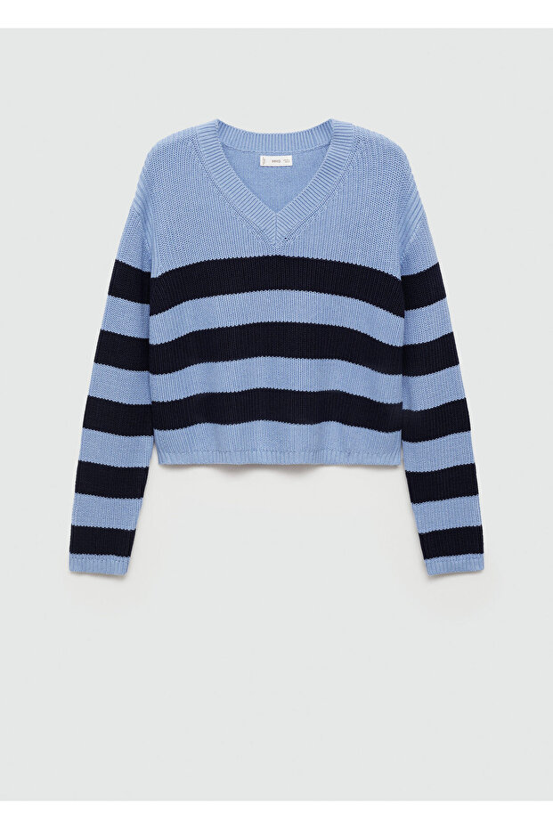 Blauer Mädchenpullover 77062931 - 5