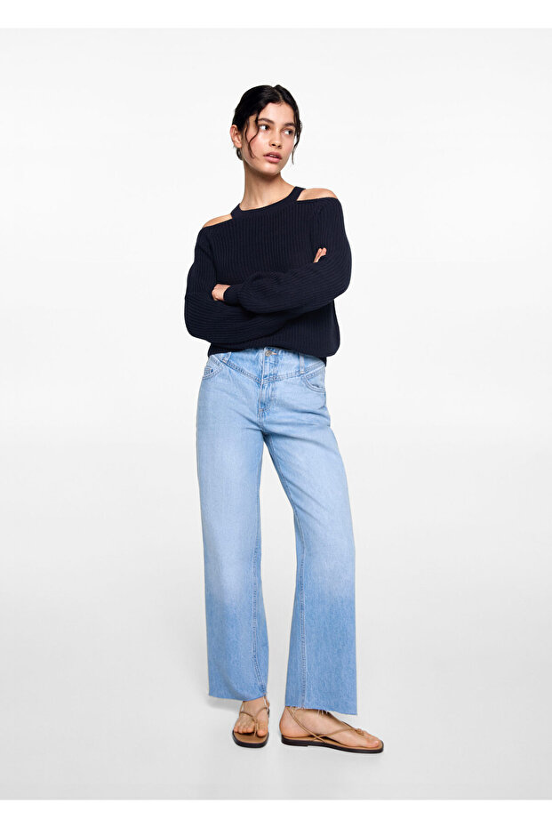 Marineblauer Mädchenpullover 77023291 - 1