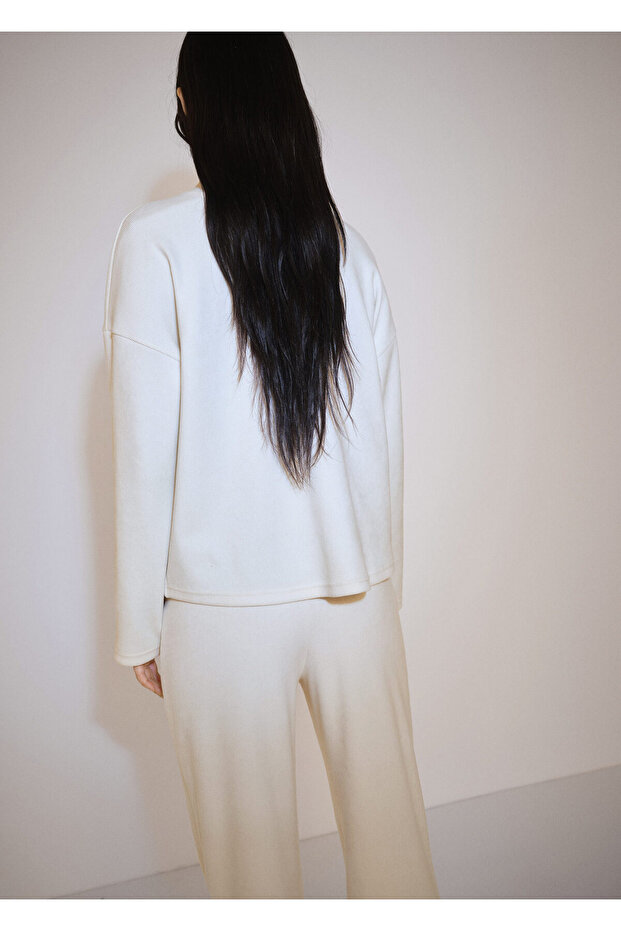 Natürel Kadın Sweatshirt 77067684 - 7