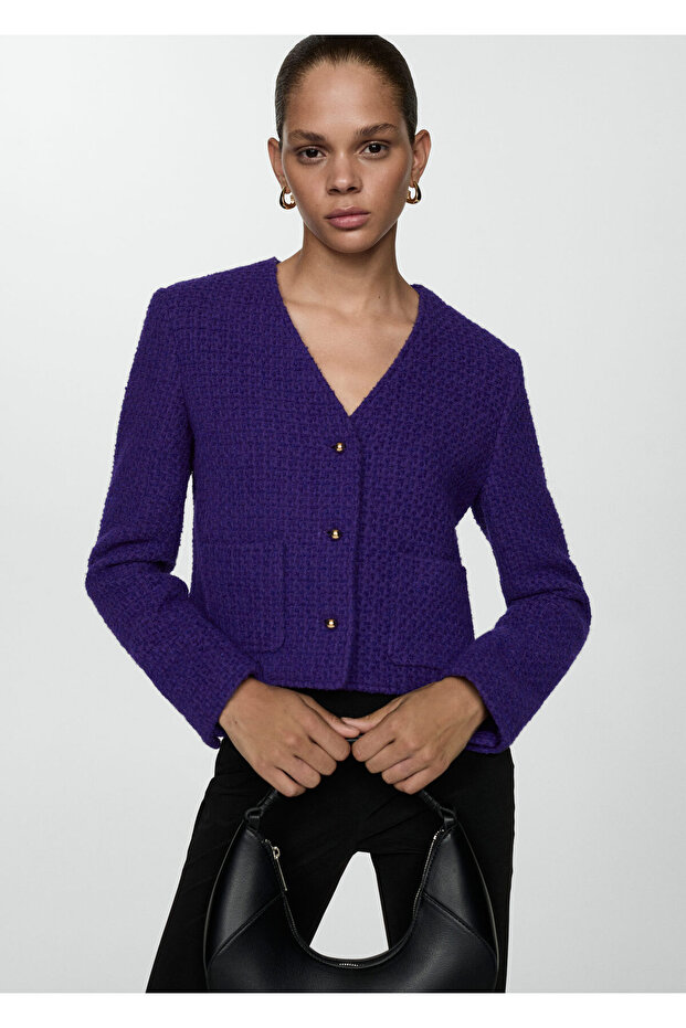 Mor Kadın Ceket 77034794 - 1