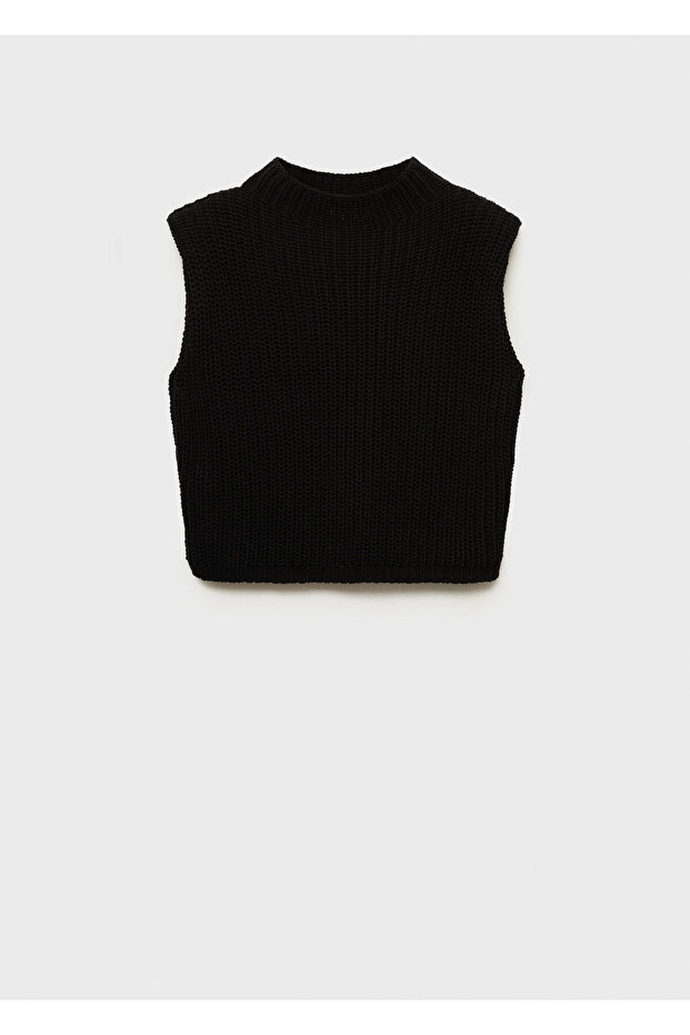 Siyah Kadın Yelek 77077660 - 6